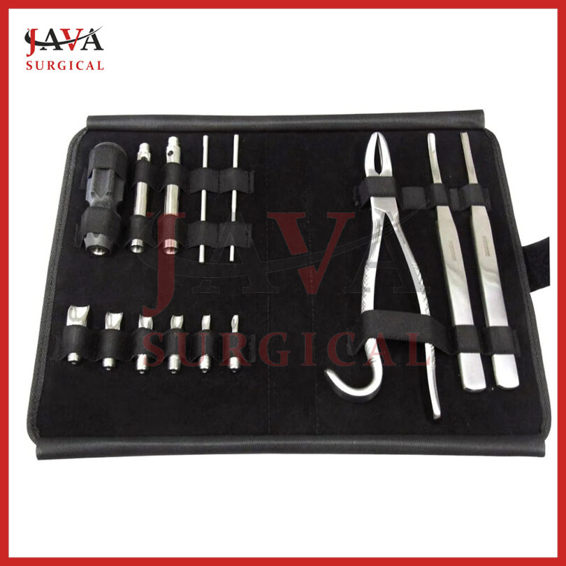 Equine Dental Burgess Wolf Tooth Extractor Large Stainless Steel 14 Pcs Set