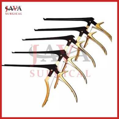 Kerrison Rongeurs 7 Set of 5 PCs Black Gold (1,2,3,4,5mm) Cervical Orthopedic