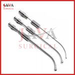 Dental Cannula Sinus Suction Tubes 2.5mm, 3mm, 4mm Surgical Instrument Set of 3