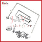 Charnley Hip Retractor Complete w 4 Blades, Weight and Chain Surgical OR Grade