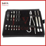 Equine Dental Burgess Wolf Tooth Extractor Large Stainless Steel 14 Pcs Set