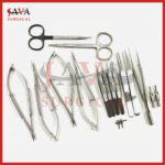Hand Surgery Basic 17 PCS Set of Micro Surgical Instruments Stainless steel