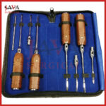 SS Equine Dental Interchangeable Elevator Set of 8